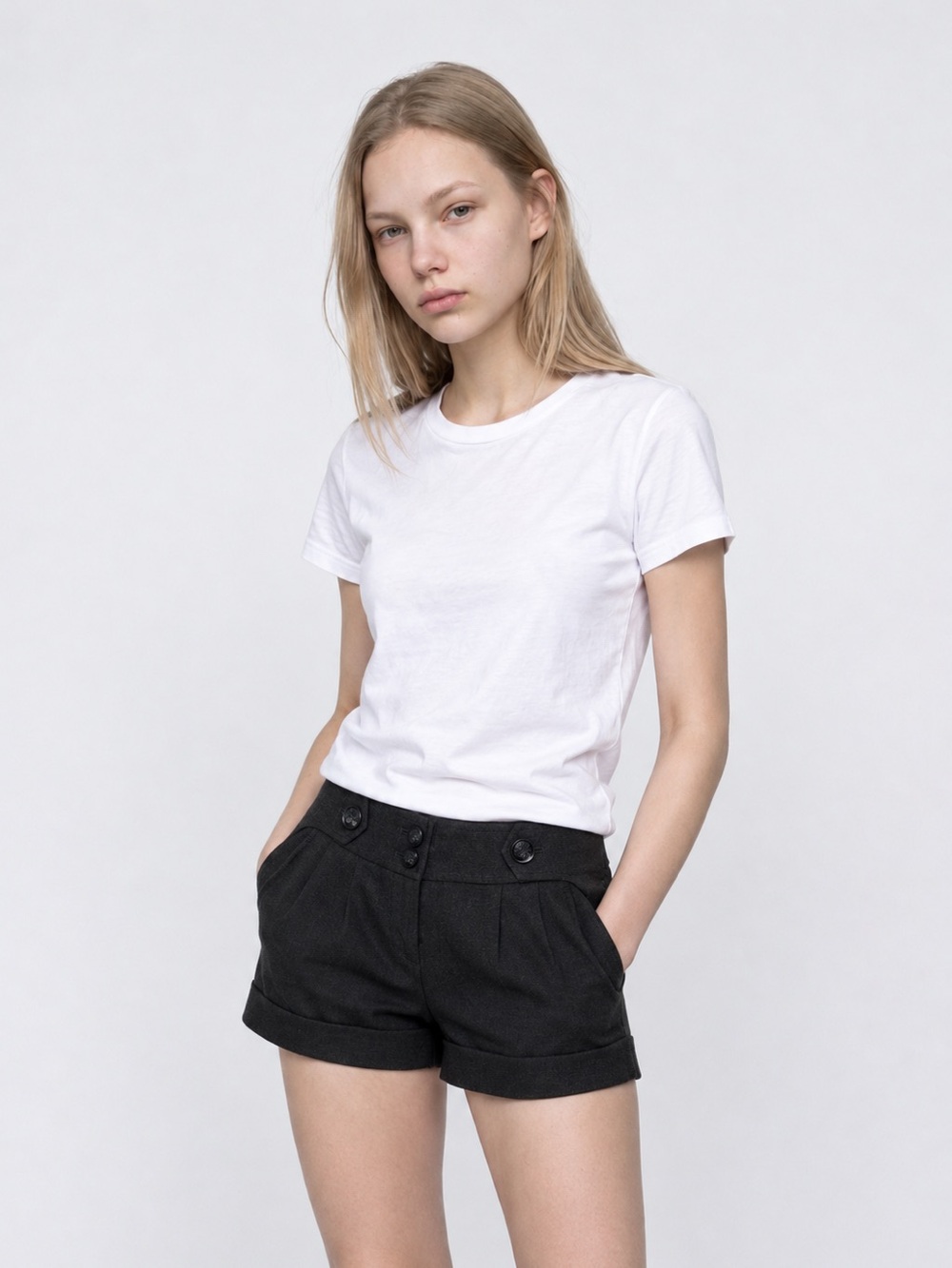 Armani Exchange Women's dark gray Shorts NEW size 2